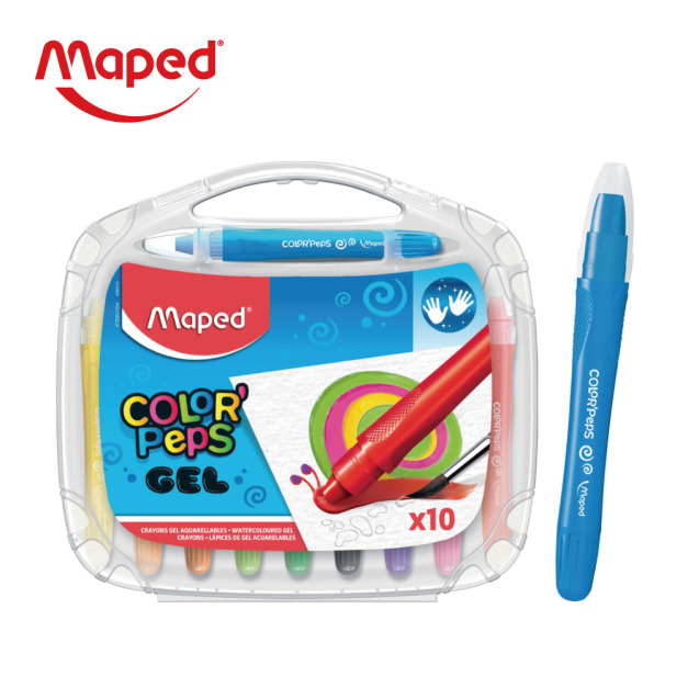 【法國Maped】超滑順水溶性蠟筆10色 【法國Maped】超滑順水溶性蠟筆10色