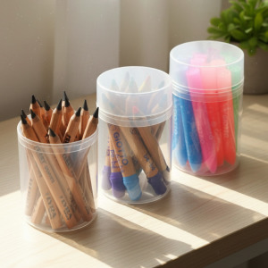 【童趣嚴選】圓筒PP防塵收納盒 【童趣嚴選】圓筒PP防塵收納盒