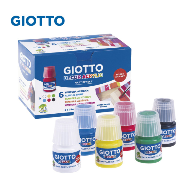 【義大利 GIOTTO】安全壓克力顏料25ml 【義大利 GIOTTO】安全壓克力顏料25ml