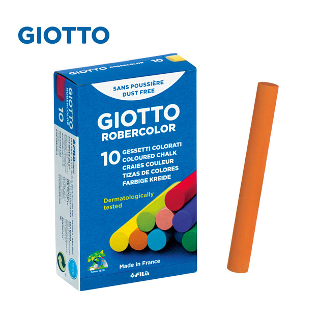 【義大利 GIOTTO】無毒環保粉筆10色