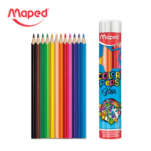 【法國Maped】學用筒裝彩色鉛筆12色 【法國Maped】學用筒裝彩色鉛筆12色