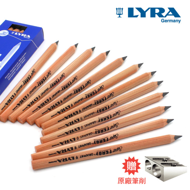 【德國LYRA】兒童三角原木鉛筆(17.5cm) 12入 【德國LYRA】兒童三角原木鉛筆(17.5cm) 12入
