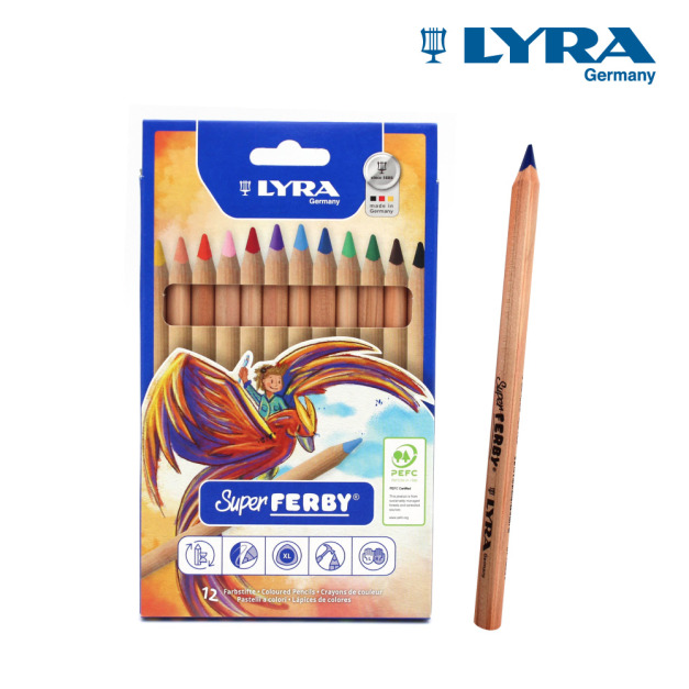 *孩響【德國LYRA】三角原木色鉛筆(17.5cm)12色 *孩響【德國LYRA】三角原木色鉛筆(17.5cm)12色