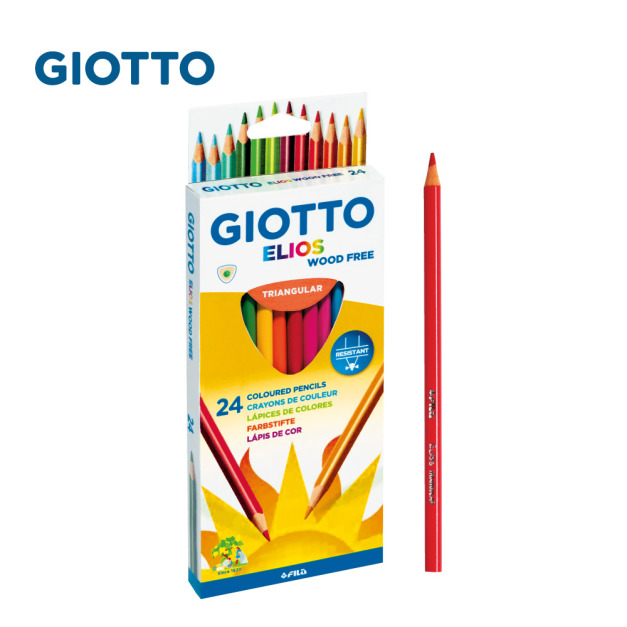 【義大利 GIOTTO】無木三角彩色鉛筆24色 【義大利 GIOTTO】無木三角彩色鉛筆24色