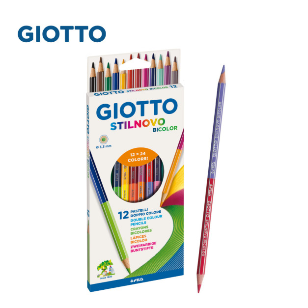 【義大利 GIOTTO】STILNOVO 雙頭六角彩色鉛筆24色 【義大利 GIOTTO】STILNOVO 雙頭六角彩色鉛筆24色