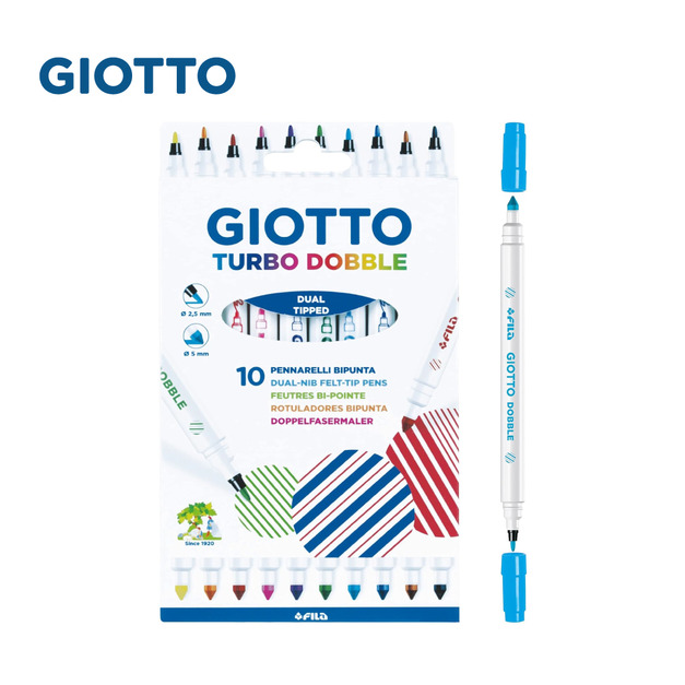 【義大利GIOTTO】粗細兩用彩色筆