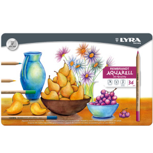 ★絕版品出清【德國LYRA】林布蘭專業水溶性色鉛筆(36色鐵盒裝) ★絕版品出清【德國LYRA】林布蘭專業水溶性色鉛筆(36色鐵盒裝)