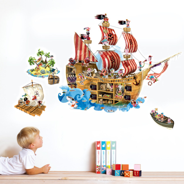 【法國Janod】互動式磁性壁貼-海盜尋寶 【法國Janod】互動式磁性壁貼-海盜尋寶