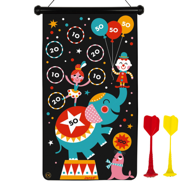 X雙12最終殺【法國Janod】磁性趣味標靶-馬戲團 X雙12最終殺【法國Janod】磁性趣味標靶-馬戲團