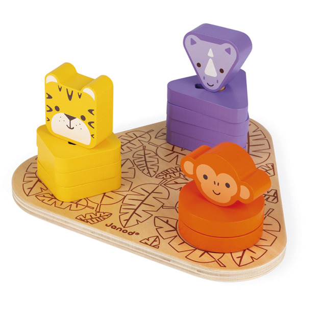 ★絕版福利品【法國Janod】認知學習-動物形狀螺絲(盒損) ★絕版福利品【法國Janod】認知學習-動物形狀螺絲(盒損)