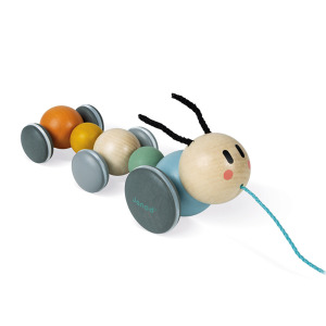 【法國Janod】北歐簡約木玩-毛毛蟲拉車 【法國Janod】北歐簡約木玩-毛毛蟲拉車