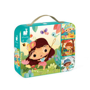 ✖︎雙12最殺【法國Janod】厚片拼圖-四季(4合1) ✖︎雙12最殺【法國Janod】厚片拼圖-四季(4合1)