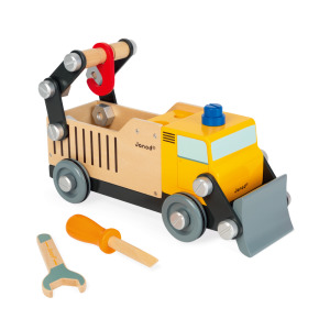 【法國Janod】小木匠創意玩-工程卡車 【法國Janod】小木匠創意玩-工程卡車
