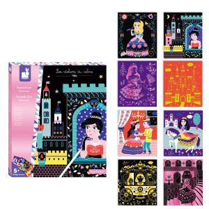 ★絕版品【法國Janod】小小工作坊-刮畫世界(公主) ★絕版品【法國Janod】小小工作坊-刮畫世界(公主)