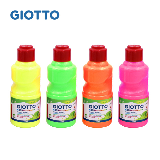 【義大利 GIOTTO】高品質顏料(紅蓋)-螢光 【義大利 GIOTTO】高品質顏料(紅蓋)-螢光
