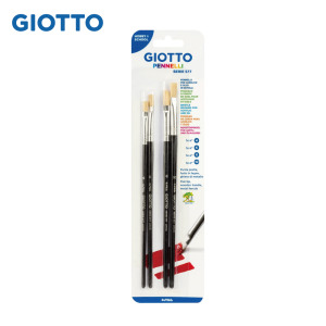 【義大利 GIOTTO】藝術家577系列油畫筆組(4,6,8,10號)4入 【義大利 GIOTTO】藝術家577系列油畫筆組(4,6,8,10號)4入