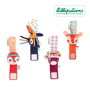 【比利時Lilliputiens】有機棉手腕帶(四款可選) 【比利時Lilliputiens】有機棉手腕帶(四款可選)