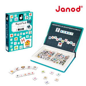 【法國Janod】磁鐵遊戲書-英文字母拼字 【法國Janod】磁鐵遊戲書-英文字母拼字