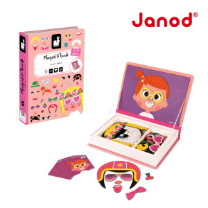 ★福利品【法國Janod】磁鐵遊戲書-俏皮的臉 ★福利品【法國Janod】磁鐵遊戲書-俏皮的臉