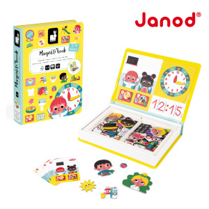 ★福利品【法國Janod】磁鐵遊戲書-我的一天(盒損) ★福利品【法國Janod】磁鐵遊戲書-我的一天(盒損)