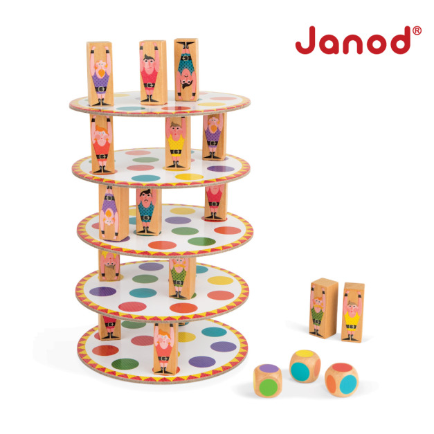 泡波媽【法國Janod】趣味桌遊-疊疊塔 泡波媽【法國Janod】趣味桌遊-疊疊塔