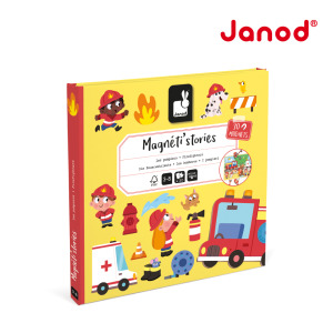【法國Janod】磁鐵故事書-勇敢的消防員 【法國Janod】磁鐵故事書-勇敢的消防員