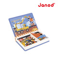 【法國Janod】磁鐵遊戲書-工程車_1 【法國Janod】磁鐵遊戲書-工程車_1
