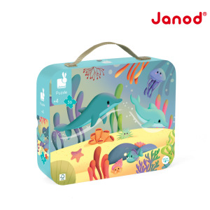 【法國Janod】厚片拼圖-海底世界36片 【法國Janod】厚片拼圖-海底世界36片