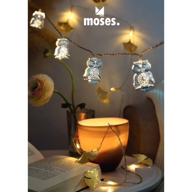【德國Moses】氣氛燈串-銀杏葉/貓頭鷹(兩款可選) 【德國Moses】氣氛燈串-銀杏葉/貓頭鷹(兩款可選)