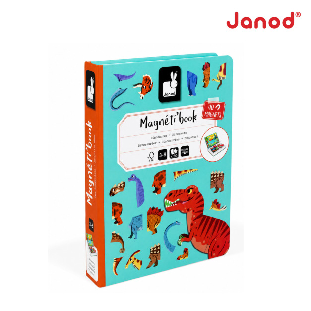 【法國Janod】磁鐵遊戲書-恐龍世界 【法國Janod】磁鐵遊戲書-恐龍世界