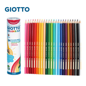 【義大利 GIOTTO】3.0桶裝24色色鉛筆 【義大利 GIOTTO】3.0桶裝24色色鉛筆