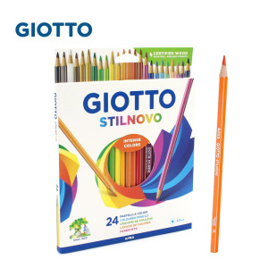 【義大利 GIOTTO】STILNOVO 學用六角彩色鉛筆(24色) 【義大利 GIOTTO】STILNOVO 學用六角彩色鉛筆(24色)