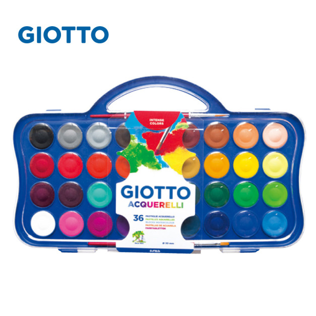 【義大利 GIOTTO】水彩粉餅36色 【義大利 GIOTTO】水彩粉餅36色