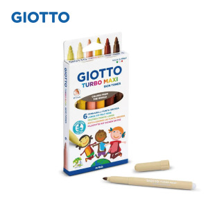 【義大利 GIOTTO】膚色不縮頭彩色筆6色 【義大利 GIOTTO】膚色不縮頭彩色筆6色
