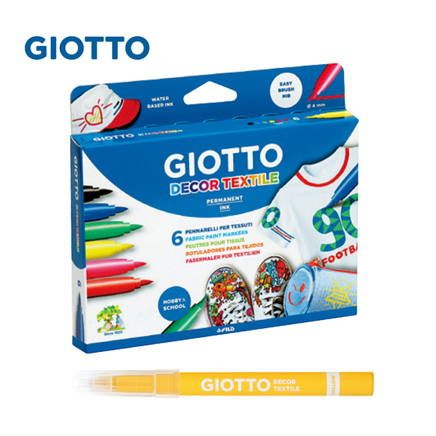 【義大利 GIOTTO】衣物彩繪筆(6色)