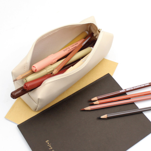 ✖︎黑五最殺【童趣嚴選】大容量皮革拉鍊學生筆袋-米白(縫線微瑕疵) ✖︎黑五最殺【童趣嚴選】大容量皮革拉鍊學生筆袋-米白(縫線微瑕疵)