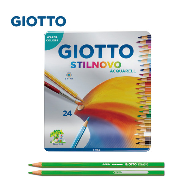 2026QQmei【義大利 GIOTTO】STILNOVO 水溶性色鉛筆(24色鐵盒) 2026QQmei【義大利 GIOTTO】STILNOVO 水溶性色鉛筆(24色鐵盒)