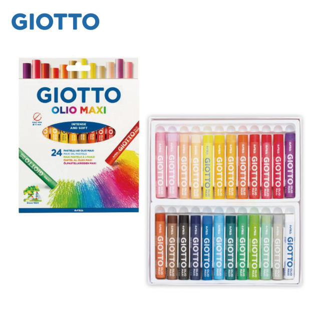 2026QQmei【義大利 GIOTTO】兒童粉蠟筆(24色) 2026QQmei【義大利 GIOTTO】兒童粉蠟筆(24色)