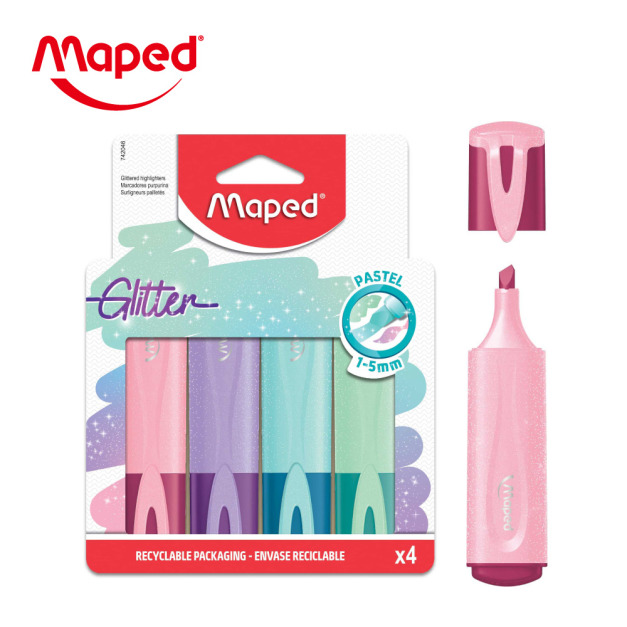 ★福利品【法國Maped】馬卡龍亮彩筆4色(盒損) ★福利品【法國Maped】馬卡龍亮彩筆4色(盒損)