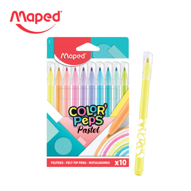 【法國Maped】櫻花水性軟刷頭彩色筆10色 【法國Maped】櫻花水性軟刷頭彩色筆10色