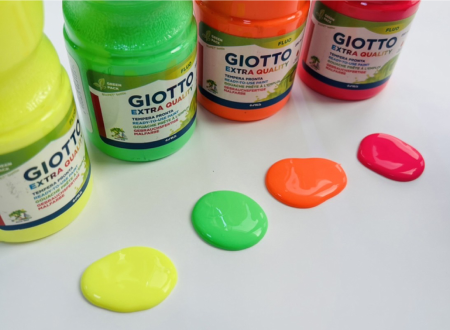 【義大利 GIOTTO】精選紅蓋顏料-螢光
