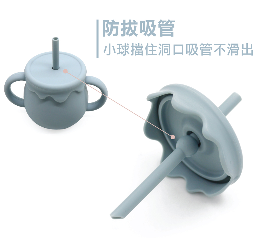 二合一寶寶矽膠練習杯