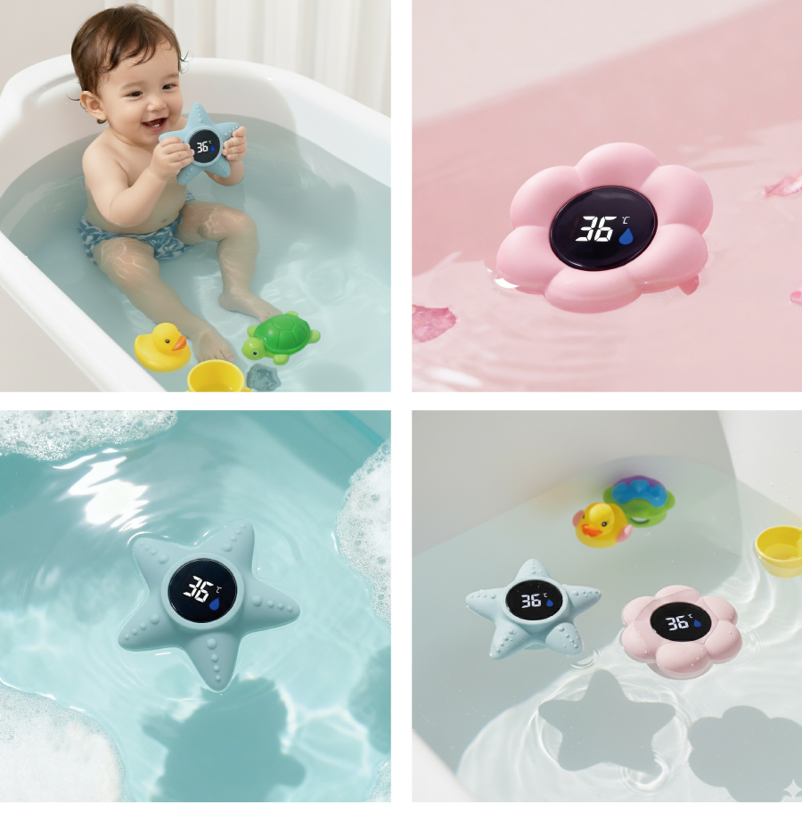 寶寶洗澡水溫計