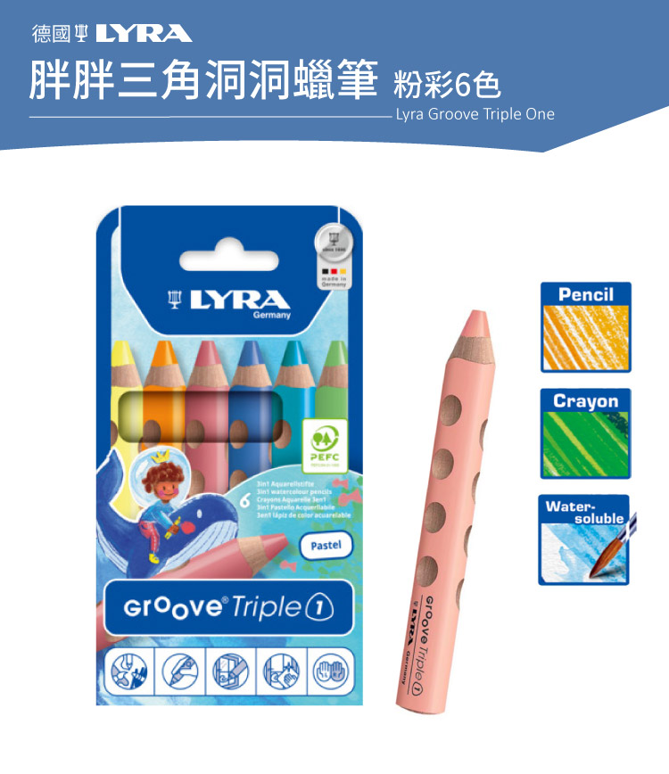 LYRA Groove三角洞洞鉛筆