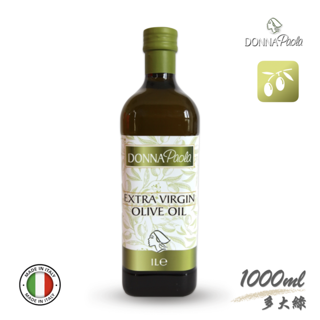 NEW義多娜大綠【舒心圓潤】義大利特級冷壓初榨橄欖油1000ml