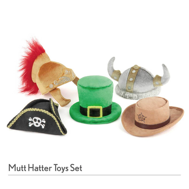 【P.L.A.Y.派頭小子Mutt Hatter】5件組 寵物陪伴、抗憂鬱玩具