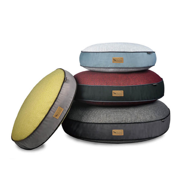 P.L.A.Y. Houndstooth Round Bed 千鳥格紋圓床|黃/紅/藍/灰・S/M/L P.L.A.Y. Houndstooth Round Bed 千鳥格紋圓床|黃/紅/藍/灰・S/M/L
