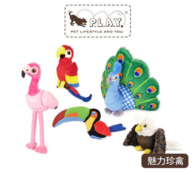 【P.L.A.Y.魅力珍禽Fetching Flock】5件組 寵物陪伴、抗憂鬱玩具