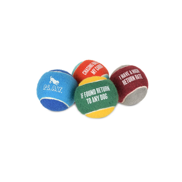 P.L.A.Y. Dog Tennis Balls|四入發聲網球組 P.L.A.Y. Dog Tennis Balls|四入發聲網球組
