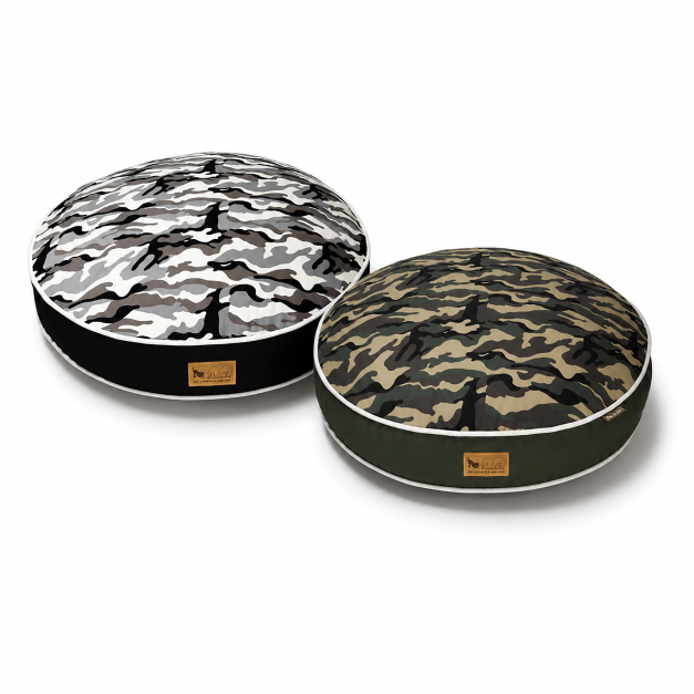 P.L.A.Y. Camouflage Round Bed 迷彩風圓床|灰綠/軍綠・S/M/L P.L.A.Y. Camouflage Round Bed 迷彩風圓床|灰綠/軍綠・S/M/L
